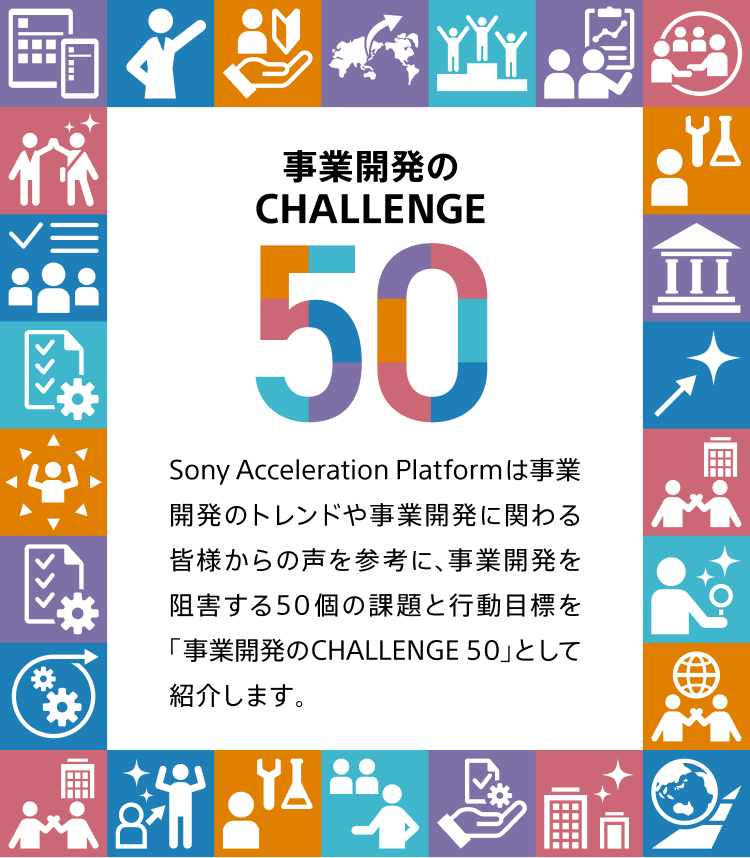 事業開発のCHALLENGE 50